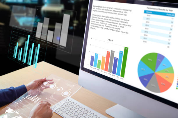 istock Business performance and investment risk analysis 1193131640