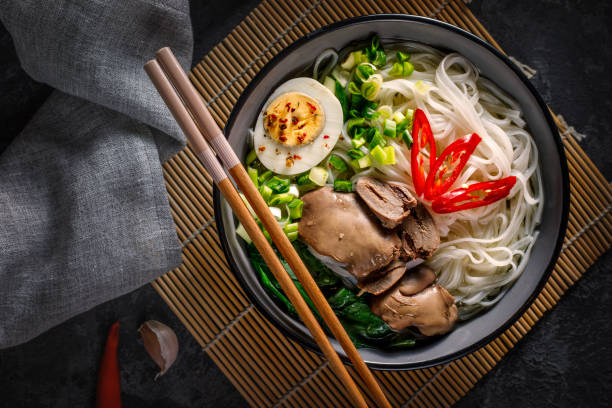 istock Chinese noodles with chicken giblets 1193134799