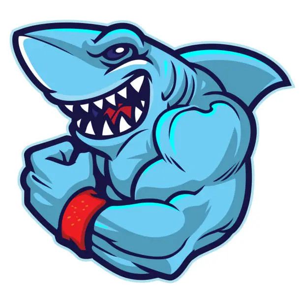 Vector illustration of Shark Flex