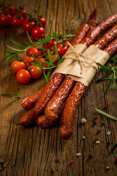 istock Thin Dry Smoked Polish Sausage 1193138433
