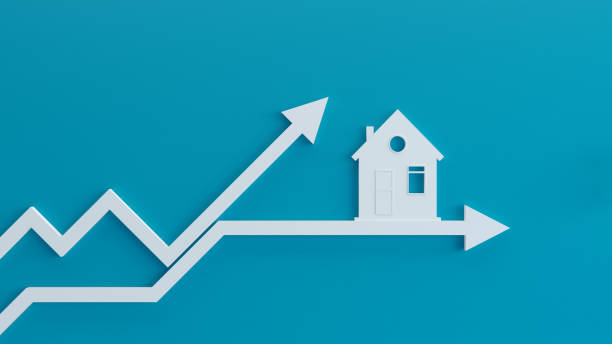 istock Real estate business graph and charts 1193139634