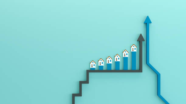 istock Real estate business graph and charts 1193139668