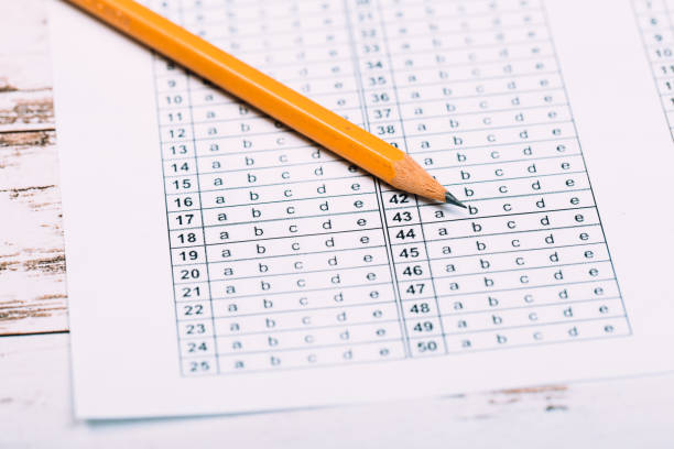 istock Fill in the answer sheet in the exam with a pencil 1193140090