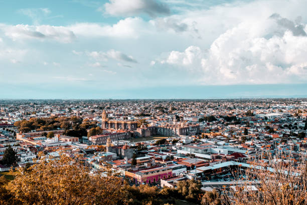 Panoramic photo of Puebla, Mexico