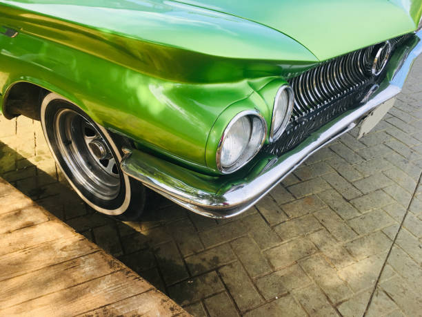 쿠바에서 빈티지 미국 자동차 - cuba usa vintage car car 뉴스 사진 이미지