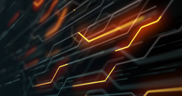 istock Abstract Motherboard Circuit Background. Virus detected over circuit board. Worm, cyber attack, antivirus, firewall alert and danger warning concept. Futuristic PCB. 3D render 1193150849