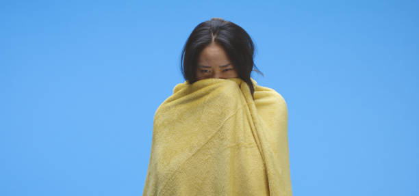 istock Sick woman drinking tea 1193153860