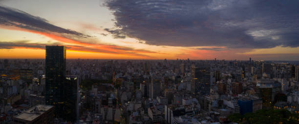 istock Buenos Aires cityscape in sunset 1193155428