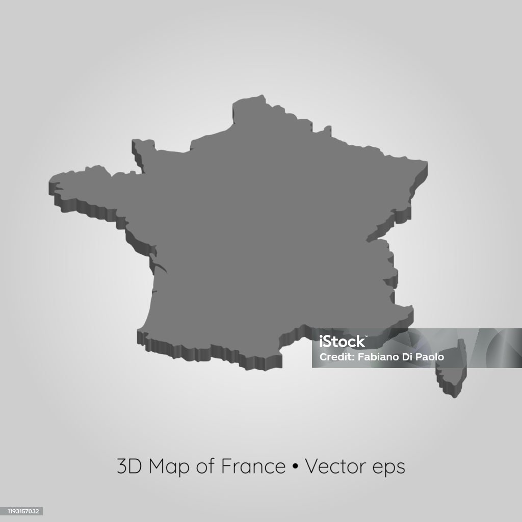 3d Vector Map Stock Illustration - Download Image Now - Cartography ...