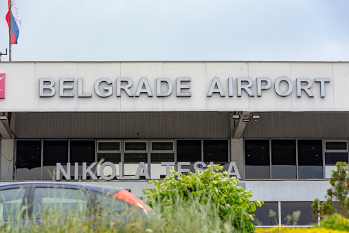 Belgrade Nikola Tesla Airport or Aerodrom Nikola Tesla Beograd in Belgrade  in Serbia
