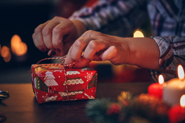 istock Wrapping and Decorating Christmas Presents 1193158333