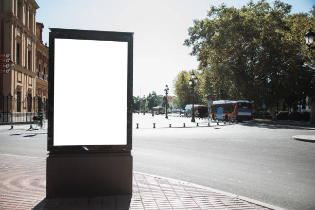 istock Blank billboard at street 1193170325