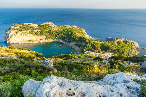 istock Overlooking Anthony Quinn Bay Rhodes 1193171325