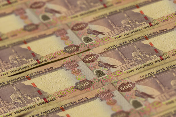 istock 500 United Arab Emirates Dirhams banknotes background 1193172248