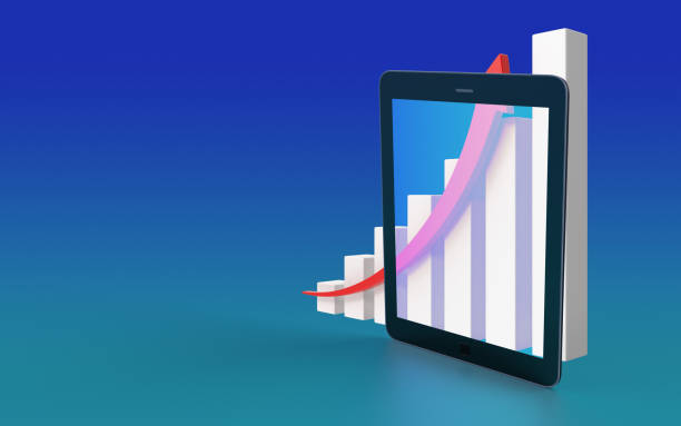istock Business Chart Finance Graph Symbol On A Digital Tablet Screen 1193172526
