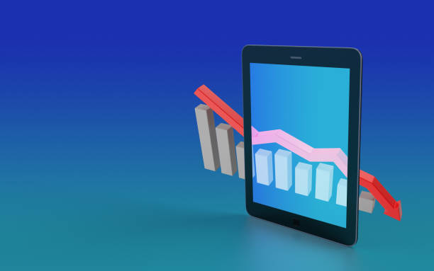 istock Business Chart Finance Graph Symbol On A Digital Tablet Screen 1193172573