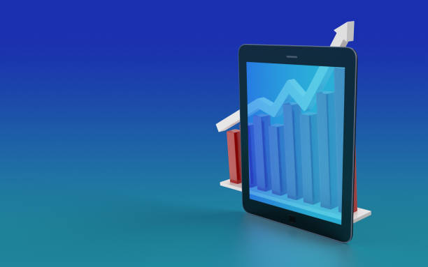 istock Business Chart Finance Graph Symbol On A Digital Tablet Screen 1193172725