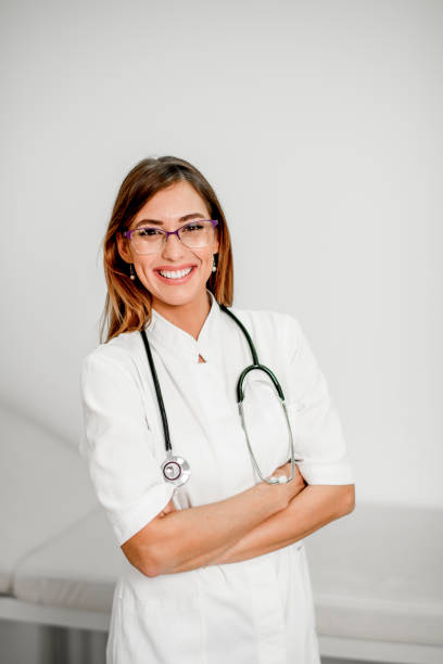 istock Attractive young female doctor 1193177711