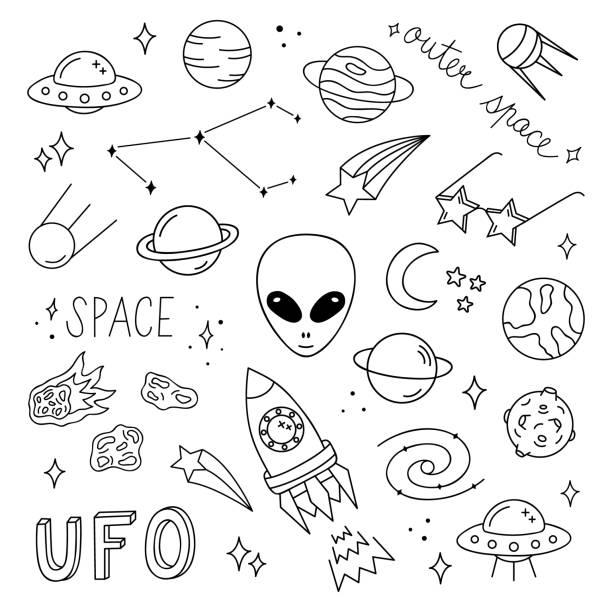 2,629 Alien Ship Drawing Illustrations & Clip Art - iStock