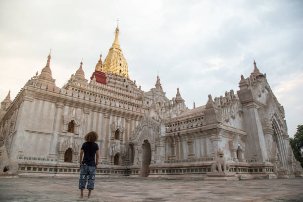 istock one young man, walking around the Ananda Temple in Old Bagan, Myanmar 1193186117