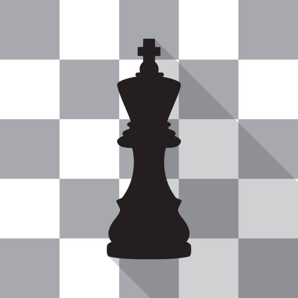 ilustrações, clipart, desenhos animados e ícones de ícone da parte da xadrez do rei - chess king chess chess piece black