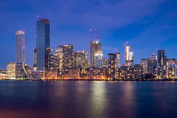 istock Modern London Skyline at Night 1193195927
