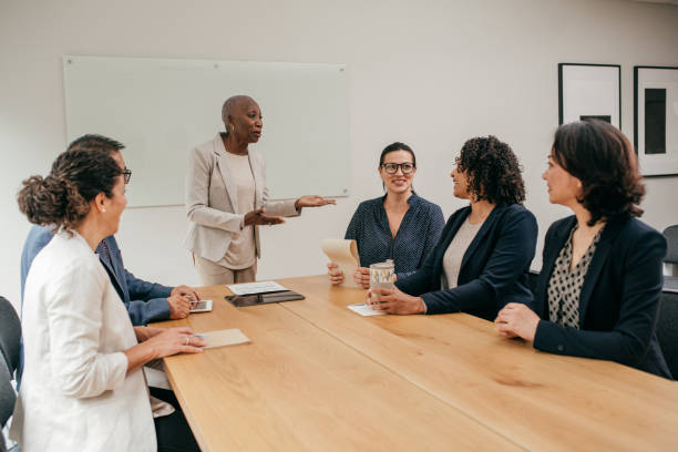 istock Business meeting in a boardroom 1193199356