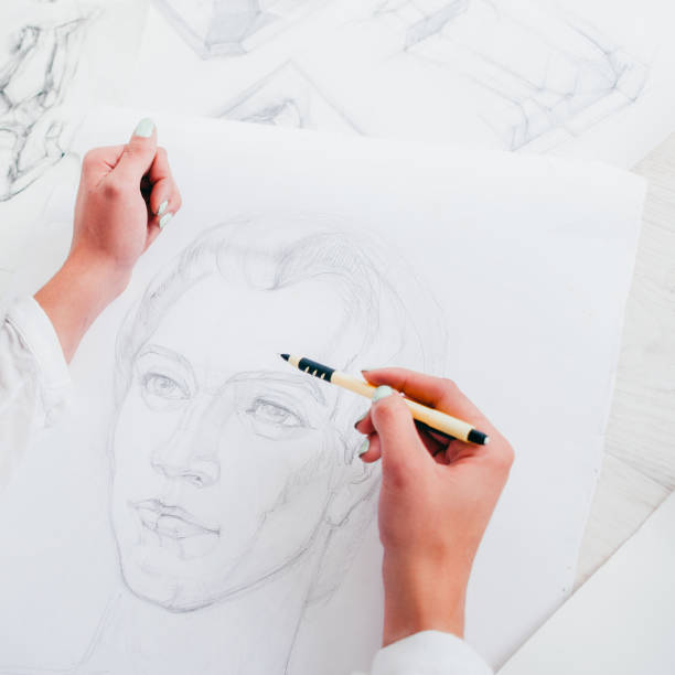 istock sketching art creative hobby occupation portrait 1193199493