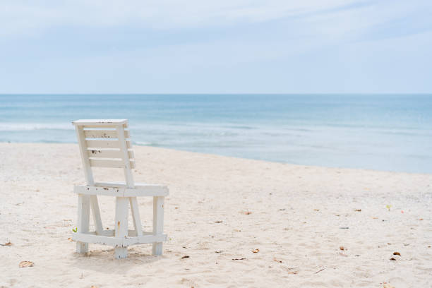 istock Wooden chair at the beach. 1193201697