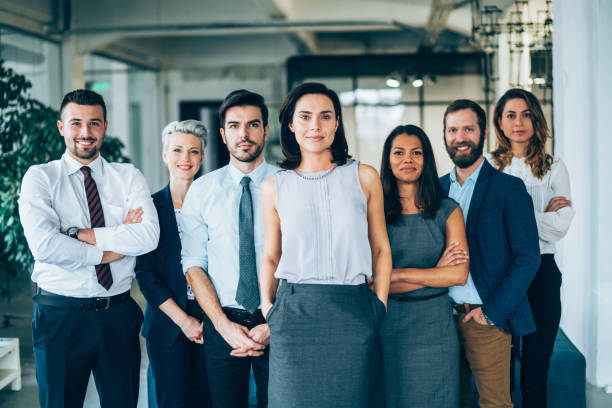 istock Leading her team to the top 1193206373