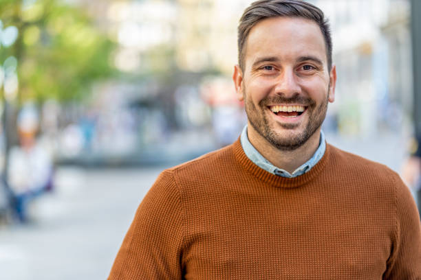 istock Portrait of smiling young man 1193208482