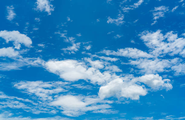 istock Beautiful blue sky and white cumulus clouds abstract background. Cloudscape background. Blue sky and fluffy white clouds on sunny day. Nature weather. Bright day sky for happy day background. 1193220978