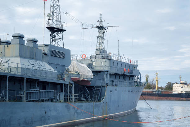 istock Physical Fields Control Vessel for control over the physical fields of ships to carry out work in all locations. 1193226059
