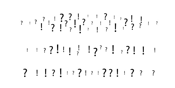 Question. Answer Divider Question And Exclamation Marks Dividers Collection Vector Isolated ...