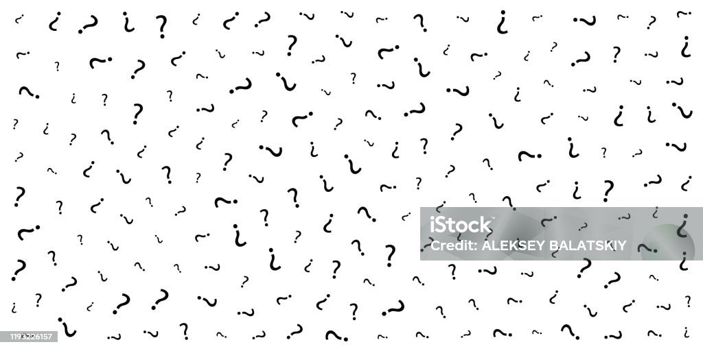 Question Marks Texture Vector Black Color Pattern From Scattered ...