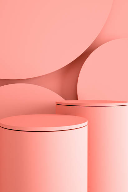 istock Abstract minimal scene 3d rendering background with geometric forms, can be used for commercial advertising. 1193229362
