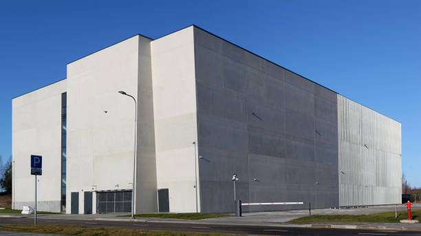 istock Modern new mass development multi-level concrete garage on Tolminkiemio street 1193232025