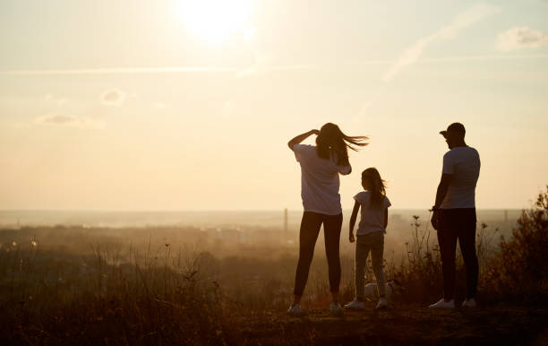 istock Active family spending time outside the city 1193232183