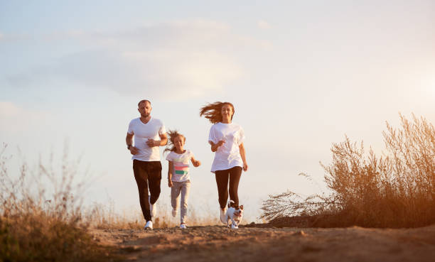 istock Active family spending time outside the city 1193232188