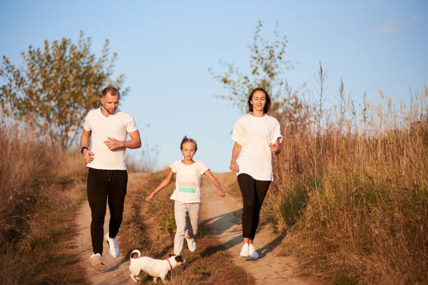 istock Active family spending time outside the city 1193232214