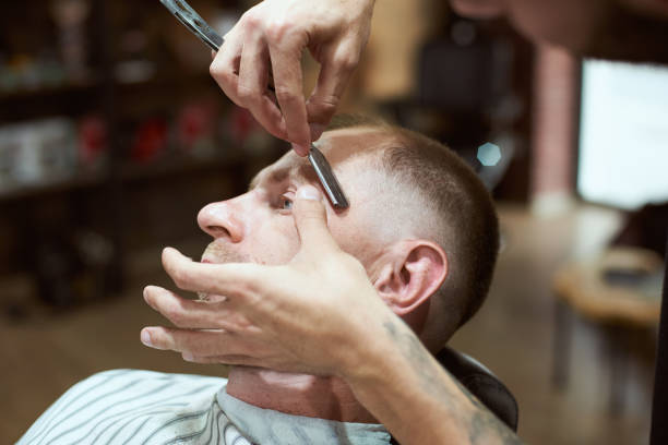 istock Man at the barber shop 1193233005