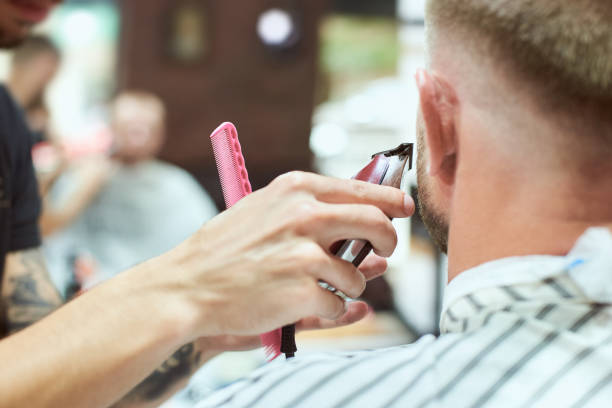 istock Man at the barber shop 1193233007