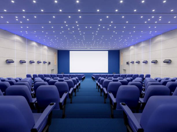 cine vacío - stage theater theatrical performance curtain seat fotografías e imágenes de stock