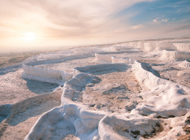 istock Travertine terraces without water in Pamukkale 1193242818