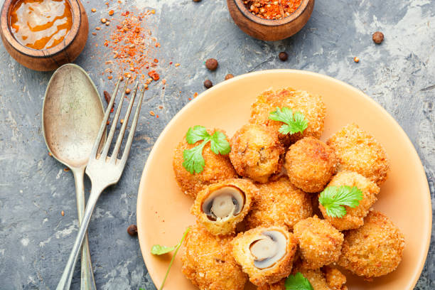 istock Homemade breaded mushrooms 1193247222