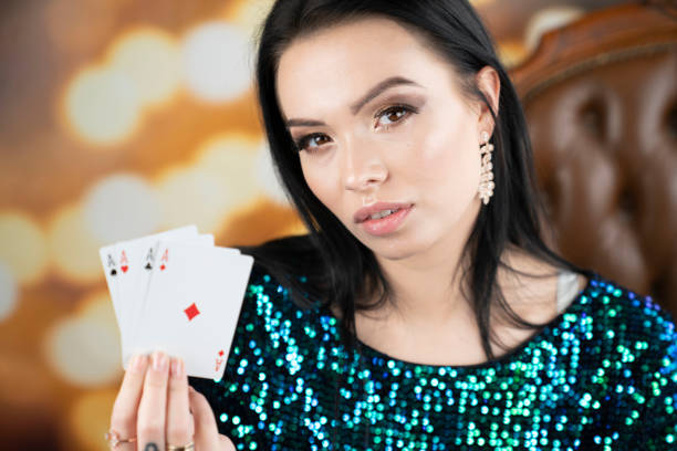 istock Female casino player. 1193251366