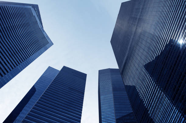istock Modern skyscrapers in business district 1193255128