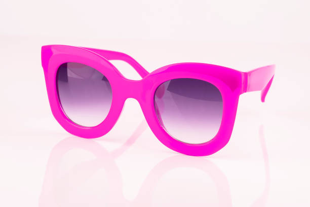 istock Purple sunglasses isolated on white background 1193258412