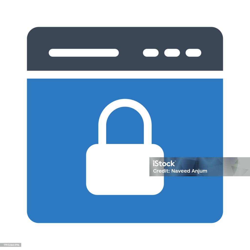 Secure Image Vector Secure Stock Illustration - Download Image Now - Abstract ...