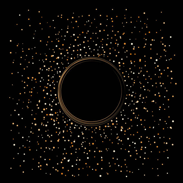 istock golden color glitter and circles on black background 1193261148